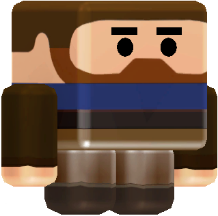 Blue Worker Villager